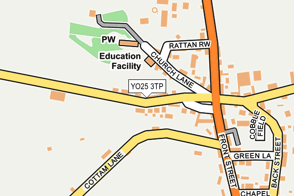 YO25 3TP map - OS OpenMap – Local (Ordnance Survey)