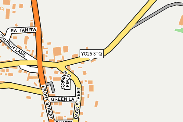 YO25 3TQ map - OS OpenMap – Local (Ordnance Survey)