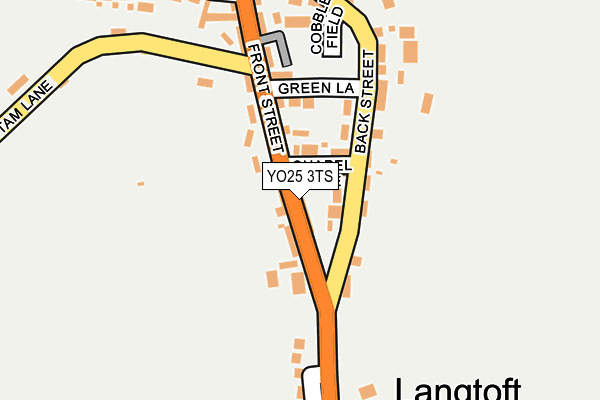 YO25 3TS map - OS OpenMap – Local (Ordnance Survey)
