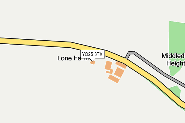 YO25 3TX map - OS OpenMap – Local (Ordnance Survey)
