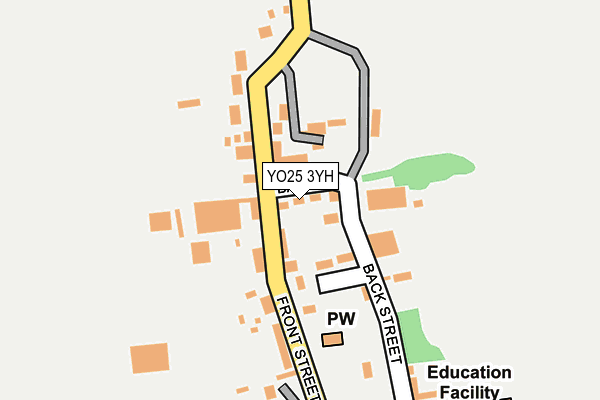 YO25 3YH map - OS OpenMap – Local (Ordnance Survey)