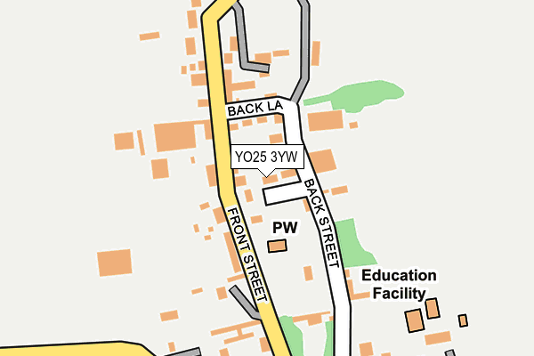 YO25 3YW map - OS OpenMap – Local (Ordnance Survey)