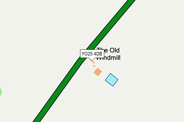 YO25 4DB map - OS OpenMap – Local (Ordnance Survey)