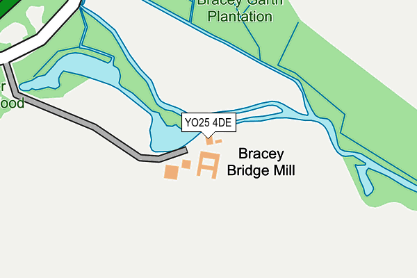 YO25 4DE map - OS OpenMap – Local (Ordnance Survey)