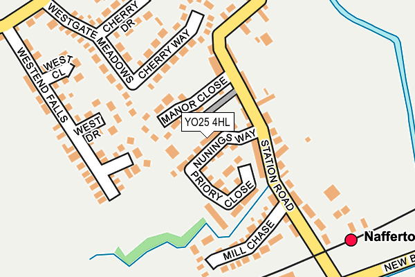 YO25 4HL map - OS OpenMap – Local (Ordnance Survey)