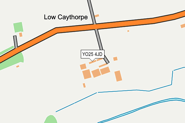 YO25 4JD map - OS OpenMap – Local (Ordnance Survey)