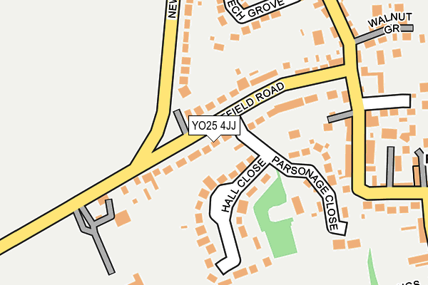 YO25 4JJ map - OS OpenMap – Local (Ordnance Survey)