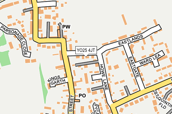 YO25 4JT map - OS OpenMap – Local (Ordnance Survey)