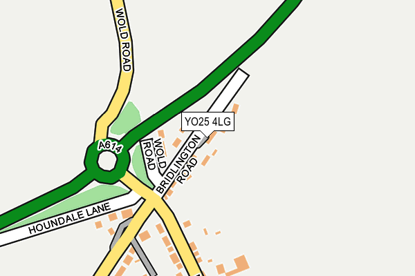 YO25 4LG map - OS OpenMap – Local (Ordnance Survey)