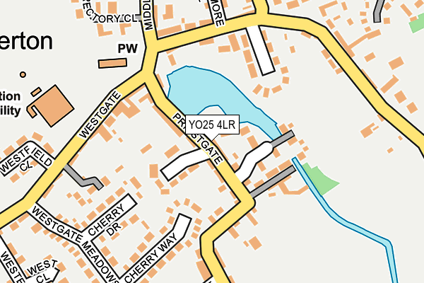 YO25 4LR map - OS OpenMap – Local (Ordnance Survey)