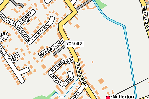 YO25 4LS map - OS OpenMap – Local (Ordnance Survey)