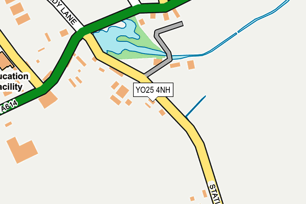 YO25 4NH map - OS OpenMap – Local (Ordnance Survey)