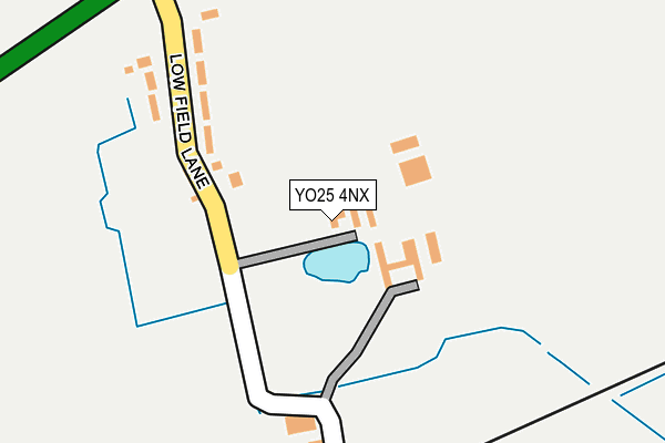 YO25 4NX map - OS OpenMap – Local (Ordnance Survey)