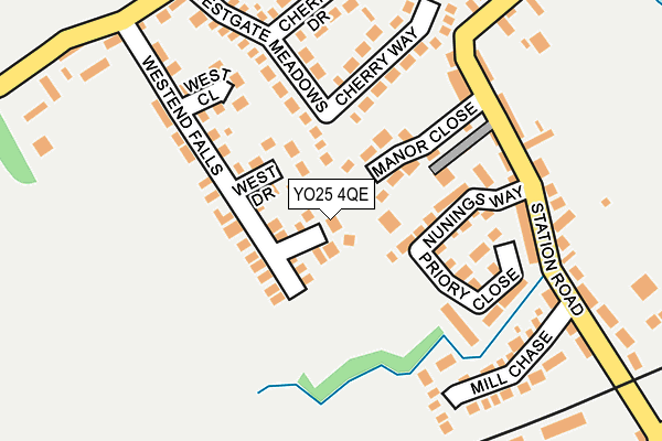 YO25 4QE map - OS OpenMap – Local (Ordnance Survey)