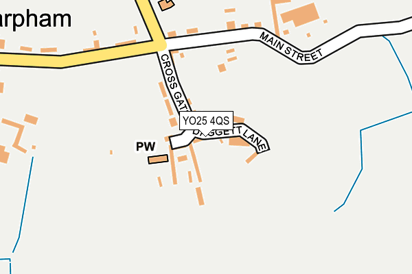 YO25 4QS map - OS OpenMap – Local (Ordnance Survey)