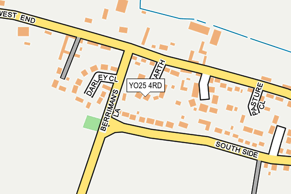 YO25 4RD map - OS OpenMap – Local (Ordnance Survey)