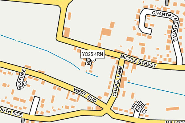 YO25 4RN map - OS OpenMap – Local (Ordnance Survey)