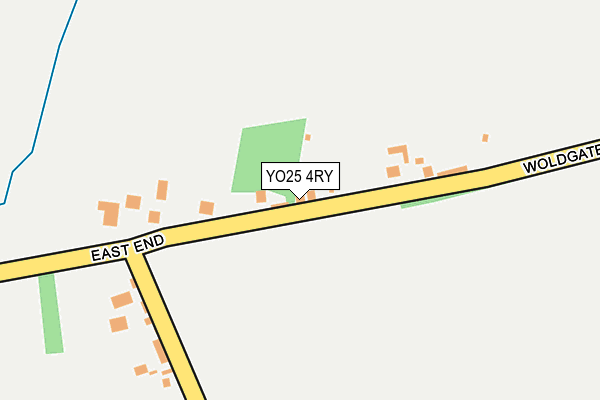YO25 4RY map - OS OpenMap – Local (Ordnance Survey)