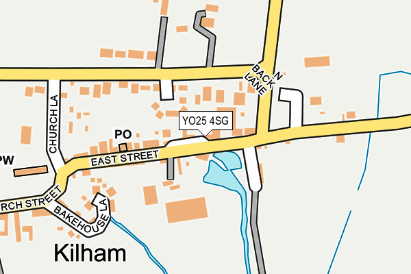 YO25 4SG map - OS OpenMap – Local (Ordnance Survey)