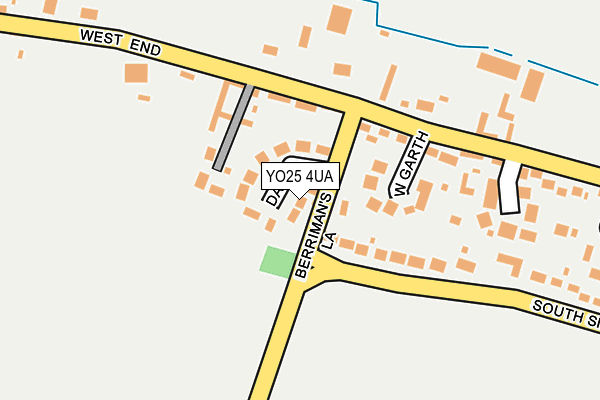 YO25 4UA map - OS OpenMap – Local (Ordnance Survey)