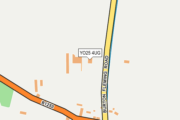 YO25 4UG map - OS OpenMap – Local (Ordnance Survey)