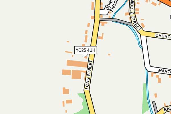YO25 4UH map - OS OpenMap – Local (Ordnance Survey)