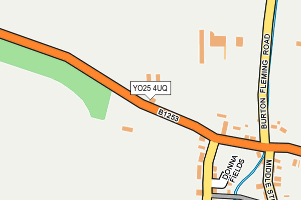 YO25 4UQ map - OS OpenMap – Local (Ordnance Survey)