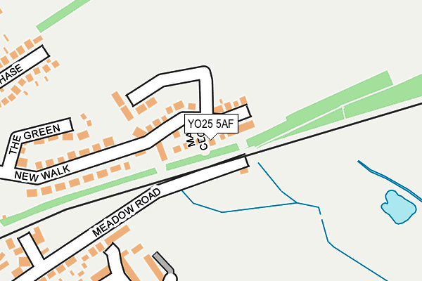 YO25 5AF map - OS OpenMap – Local (Ordnance Survey)
