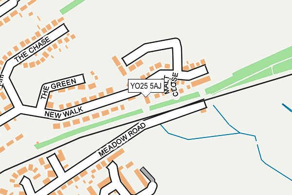 YO25 5AJ map - OS OpenMap – Local (Ordnance Survey)