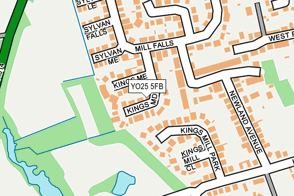 YO25 5FB map - OS OpenMap – Local (Ordnance Survey)