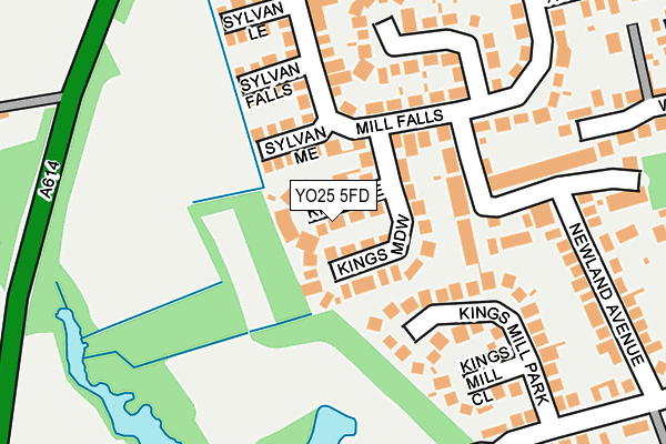 YO25 5FD map - OS OpenMap – Local (Ordnance Survey)