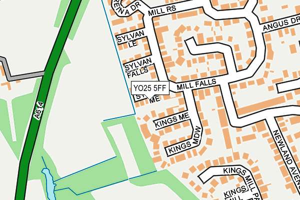 YO25 5FF map - OS OpenMap – Local (Ordnance Survey)