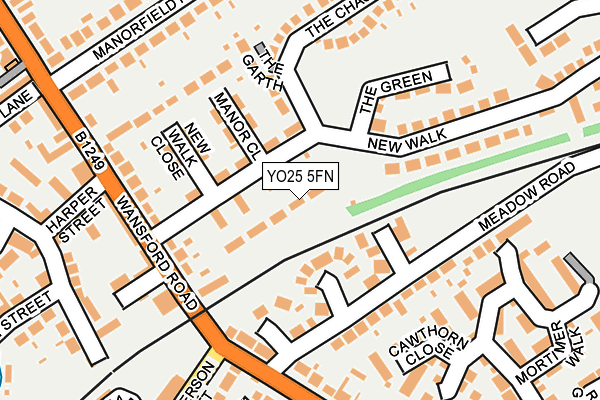 YO25 5FN map - OS OpenMap – Local (Ordnance Survey)