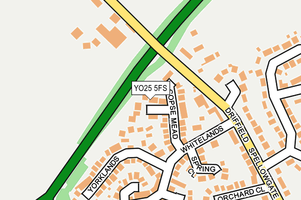 YO25 5FS map - OS OpenMap – Local (Ordnance Survey)