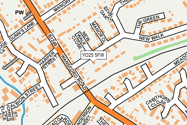YO25 5FW map - OS OpenMap – Local (Ordnance Survey)