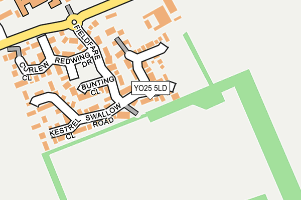 YO25 5LD map - OS OpenMap – Local (Ordnance Survey)