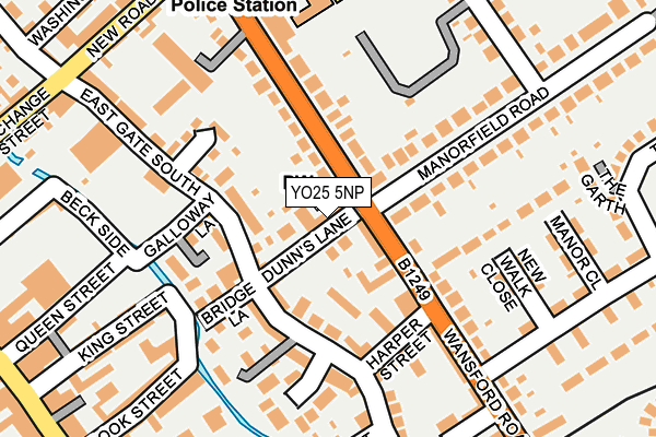 YO25 5NP map - OS OpenMap – Local (Ordnance Survey)