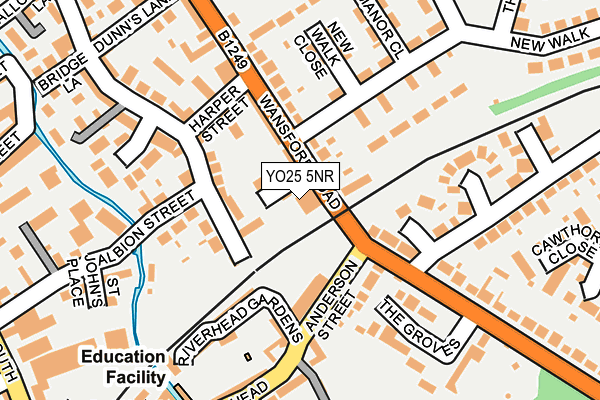 YO25 5NR map - OS OpenMap – Local (Ordnance Survey)