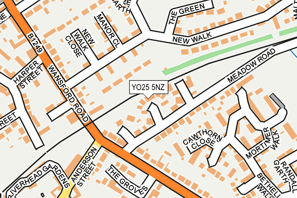 YO25 5NZ map - OS OpenMap – Local (Ordnance Survey)