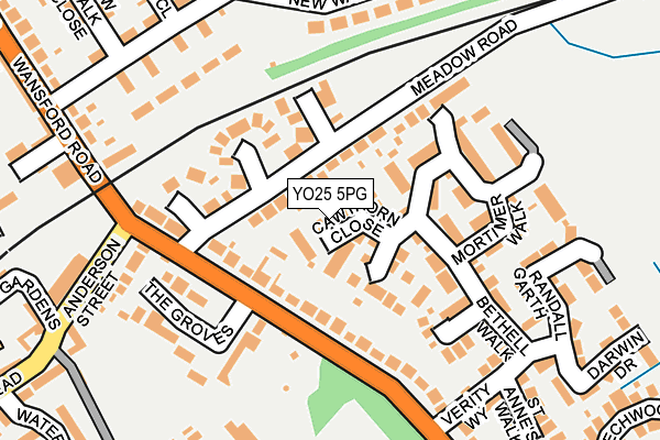 YO25 5PG map - OS OpenMap – Local (Ordnance Survey)