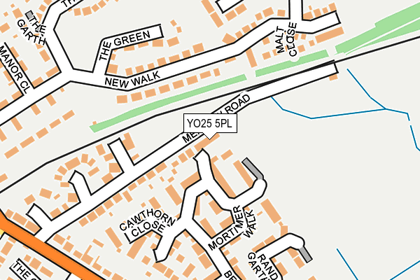 YO25 5PL map - OS OpenMap – Local (Ordnance Survey)