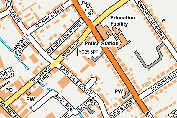 YO25 5PP map - OS OpenMap – Local (Ordnance Survey)