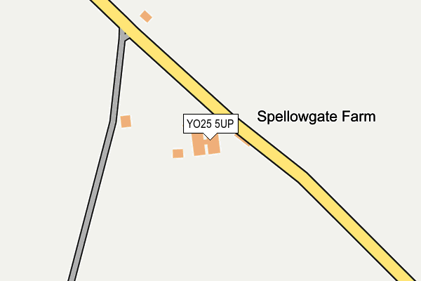 YO25 5UP map - OS OpenMap – Local (Ordnance Survey)