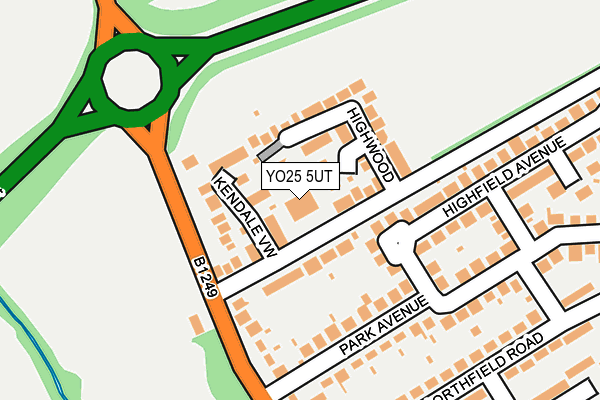 YO25 5UT map - OS OpenMap – Local (Ordnance Survey)