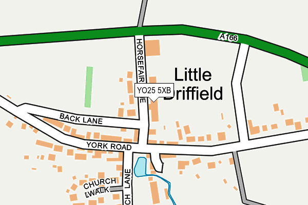 YO25 5XB map - OS OpenMap – Local (Ordnance Survey)