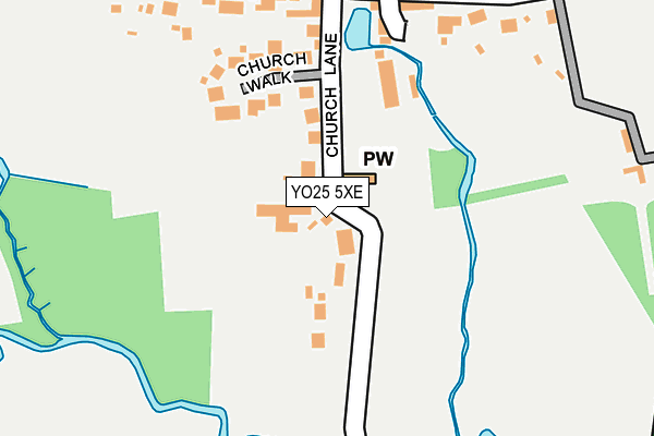 YO25 5XE map - OS OpenMap – Local (Ordnance Survey)