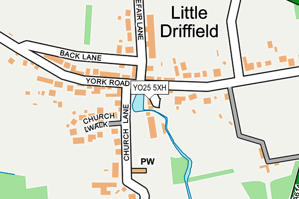 YO25 5XH map - OS OpenMap – Local (Ordnance Survey)