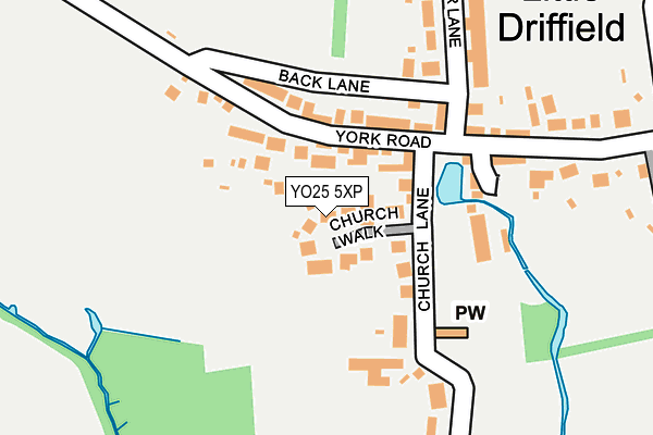 YO25 5XP map - OS OpenMap – Local (Ordnance Survey)