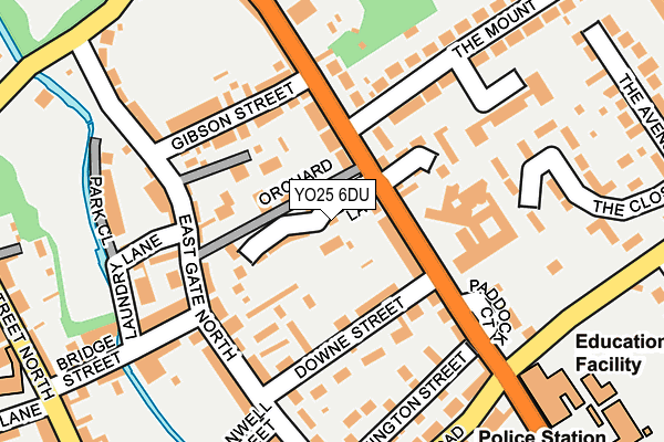 YO25 6DU map - OS OpenMap – Local (Ordnance Survey)