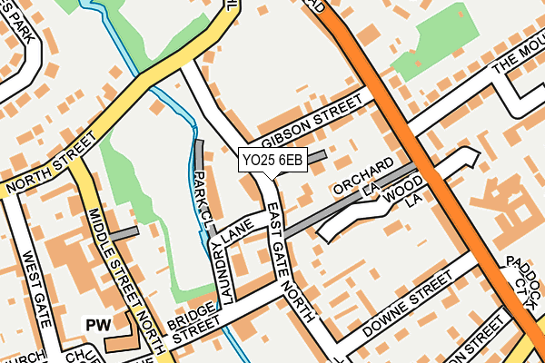 YO25 6EB map - OS OpenMap – Local (Ordnance Survey)